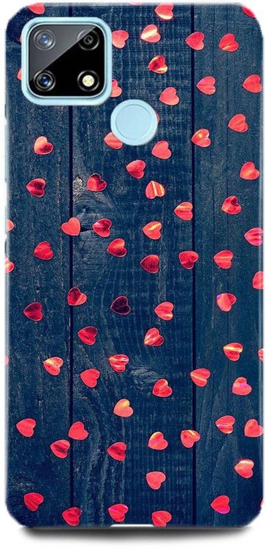 FUGGA Back Cover for Realme C25s, RMX3197, HEART, RED, LOVE, GIRL, HEART, COUPLE  (Multicolor, Hard Case)