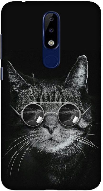 CROKIAN Back Cover for Nokia 6.1 Plus Cat Back Cover  (Multicolor, Hard Case, Pack of: 1)