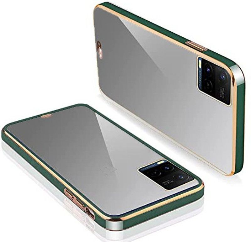 Micvir Back Cover for Vivo Y21  (Green, Silicon, Pack of: 1)