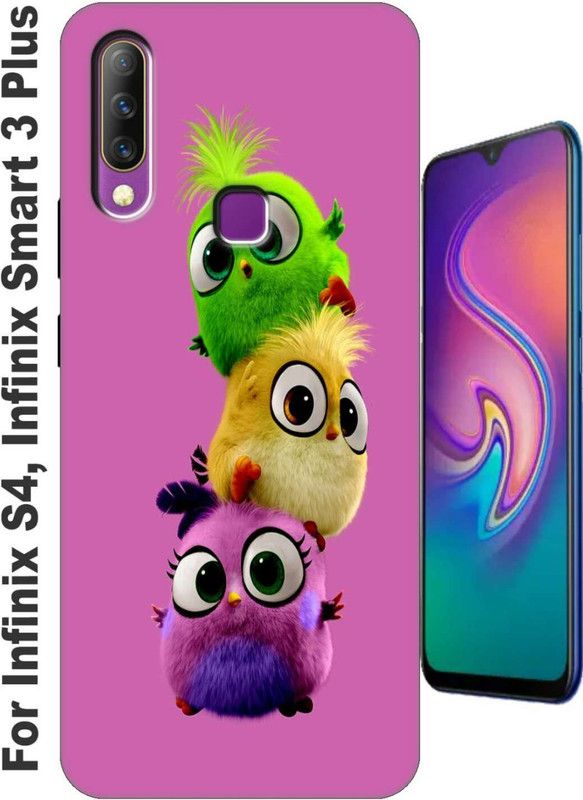 stroxy Back Cover for Infinix S4/ Infinix Smart 3 Plus 2824  (Gold, Shock Proof, Silicon, Pack of: 1)