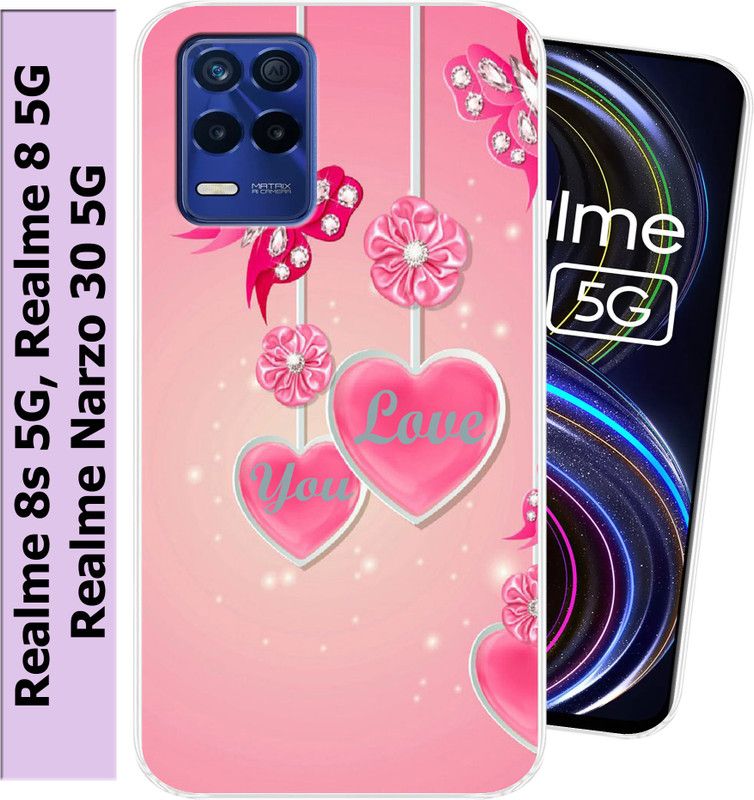 Goldista Back Cover for Realme 8 5G, Realme 8s 5G, Realme Narzo 30 5G  (Multicolor, Flexible, Silicon, Pack of: 1)