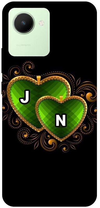 ThePrintlink Back Cover for Realme Narzo 50i Prime, J N, J LOVE N, J N NAME, J N ALPHABET, LOVE  (Multicolor, Shock Proof, Pack of: 1)
