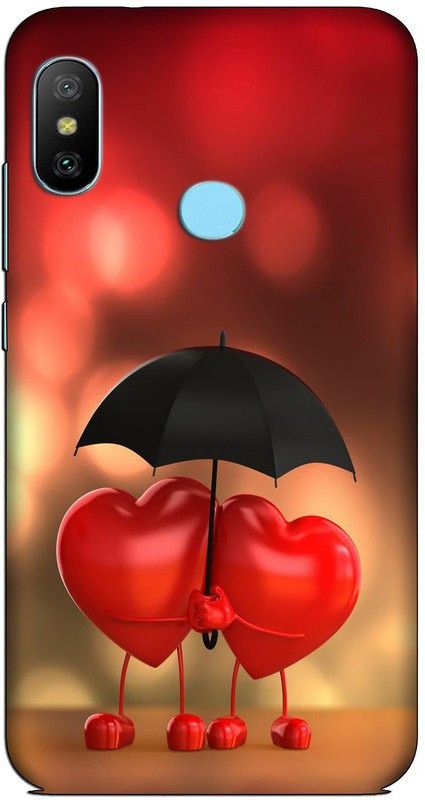 CROKIAN Back Cover for Mi Redmi 6 pro  (Red, Brown, Hard Case, Pack of: 1)