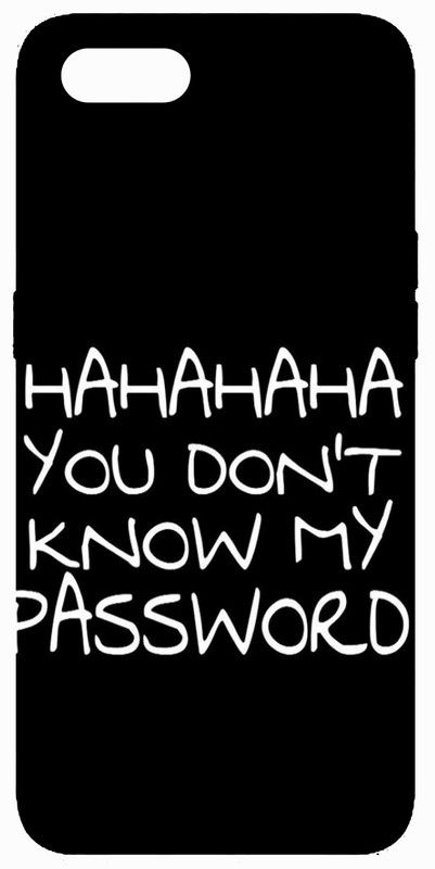 PrintKing Back Cover for Realme C2(Quote Cover, HAHAHAHA You Don't know My Password Quote,designer, Grip Case)  (Multicolor, Waterproof, Silicon, Pack of: 1)