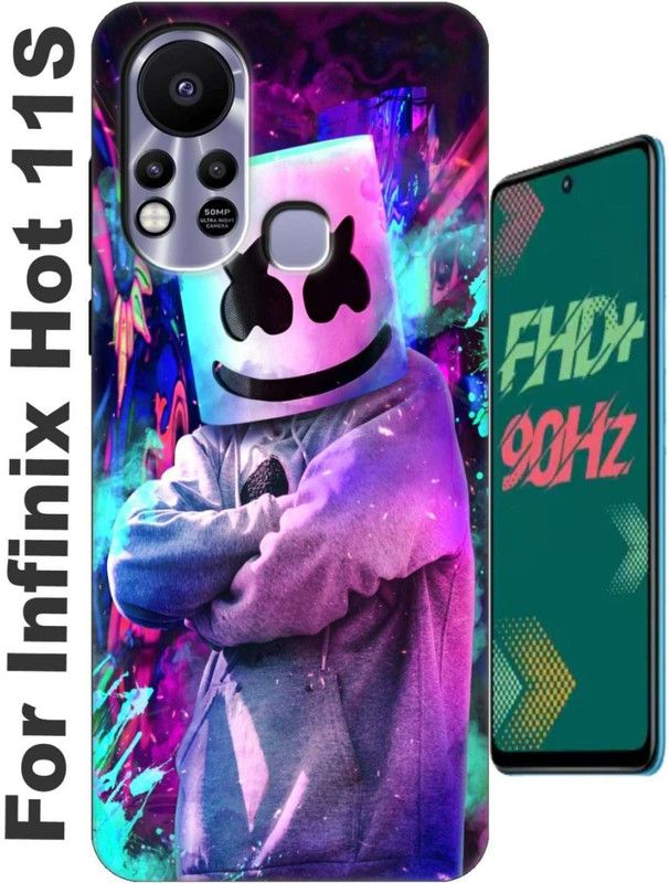 YorktoSis Back Cover for Infinix Hot 11S 2634  (Silver, Anti-radiation, Silicon, Pack of: 1)