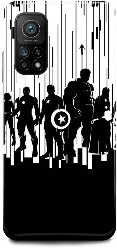 FUGGA Back Cover for Mi 10T , CAPTAIN, AMERICA, AVENGER, AVENGERS, SOLDIER  (White, Hard Case, Pack of: 1)