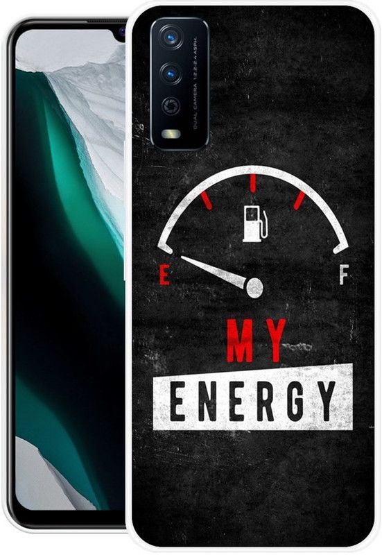 JAYFOX Back Cover for Vivo Y12s  (Black, White, Silicon)