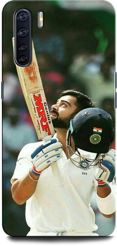 INTELLIZE Back Cover for OPPO F15 KOHLI, VIRAT KOHLI, CRICKET, INDIAN CRICKET  (Multicolor, Hard Case, Pack of: 1)