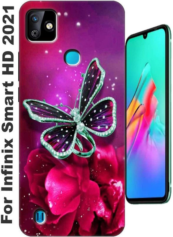 TrenoSio Back Cover for Infinix Smart HD 2021 2573  (Maroon, Dual Protection, Silicon, Pack of: 1)