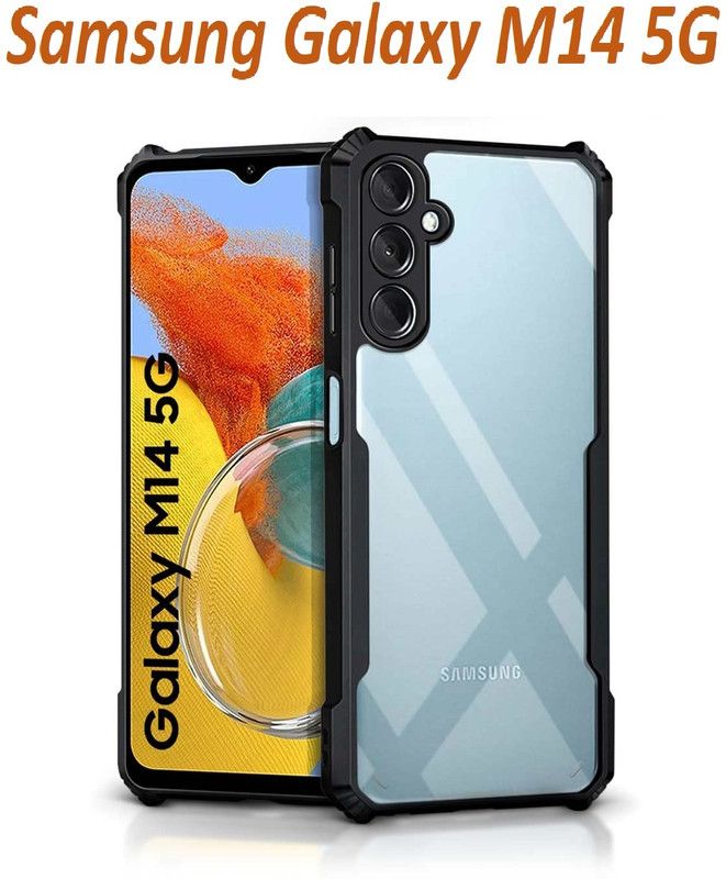 NKCASE Back Cover for Samsung Galaxy M14 5G, (IPK)  (Transparent, Shock Proof, Pack of: 1)
