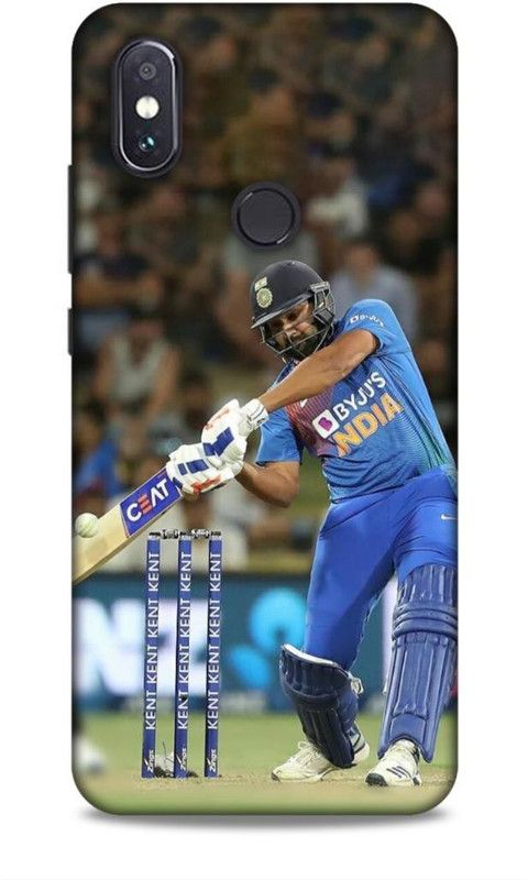 MAPPLE Back Cover for Redmi Mi A2 (Rohit Sharma / Indian Team / Cricket / India)  (Multicolor, Hard Case, Pack of: 1)