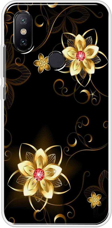 Hansviprint Back Cover for Mi Redmi Note 6 Pro  (Black, Grip Case, Silicon, Pack of: 1)