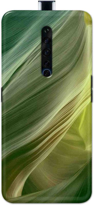 NDCOM Back Cover for OPPO Reno2 z Green Printed  (Multicolor, Hard Case, Pack of: 1)
