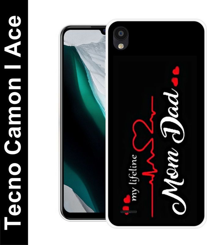 Aabra Back Cover for Tecno Camon I Ace  (Black, Flexible, Silicon, Pack of: 1)