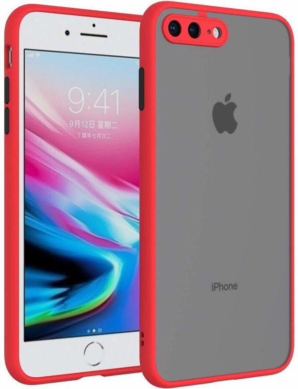 AOnes Back Cover for Apple iPhone 7 Plus  (Red, Cases with Holder, Pack of: 1)