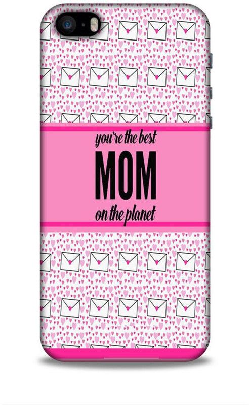 Keviv Back Cover for Apple iPhone SE, Apple iPhone 5, Apple iPhone 5s  (Pink, White, 3D Case, Pack of: 1)