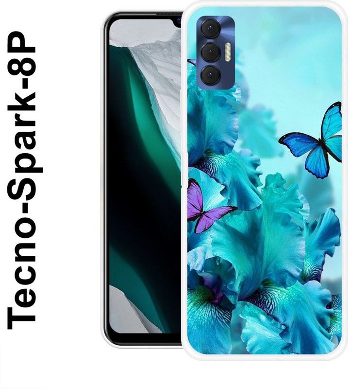 SUPER CASE Back Cover for Tecno Spark 8P  (Multicolor, Grip Case, Silicon)