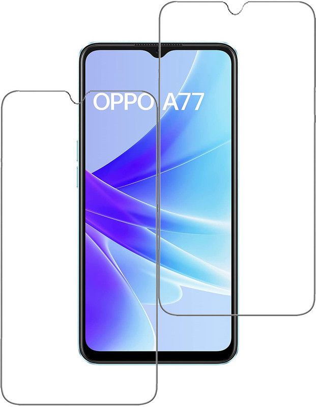 NKCASE Tempered Glass Guard for oppo A77  (Pack of 2)