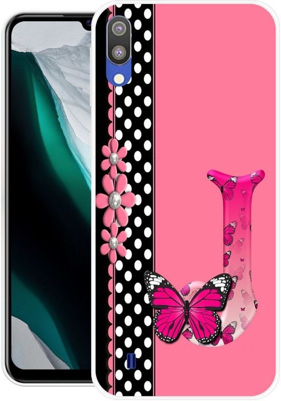 NEVYZAP Back Cover for Samsung Galaxy M01  (Pink, Black, Grip Case, Silicon, Pack of: 1)