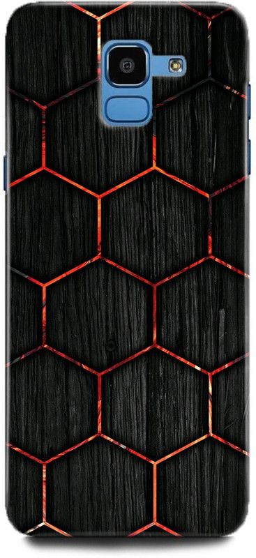 Afterglow Back Cover for SAMSUNG Galaxy J6 HEXAGONS, TILES, WOODEN, GRAY, ART  (Multicolor, Shock Proof, Pack of: 1)