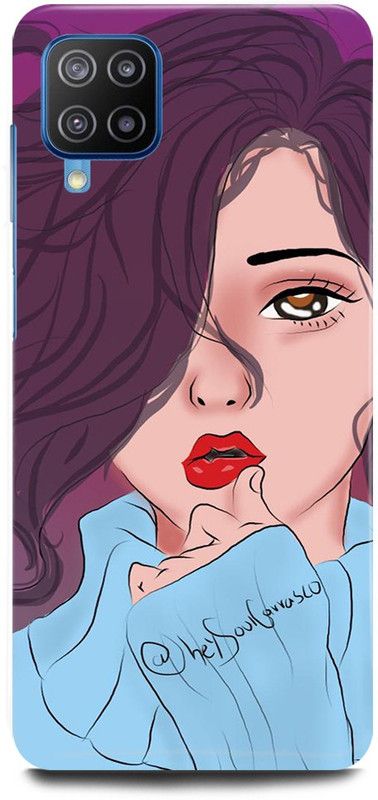 JUGGA Back Cover for Samsung Galaxy F62, GIRL, CUTE, GIRL, LOVELY, GIRL, ANIME, LOVE  (Blue, Hard Case, Pack of: 1)