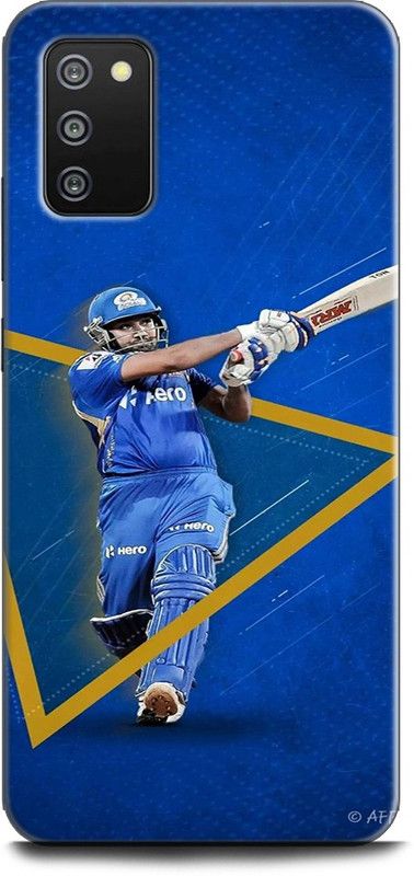 Afterglow Back Cover for SAMSUNG Galaxy M02s ROHIT SHARMA, BCCI,CRICKETER, INDIAN KHILADI, IPL, MI, T20  (Multicolor, Shock Proof, Pack of: 1)