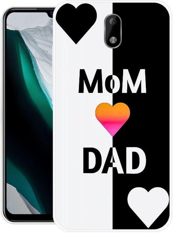 Looy Back Cover for Itel A23  (White, Flexible, Silicon, Pack of: 1)