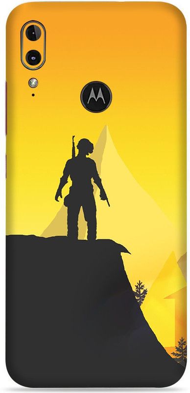 WeCre8 Skin's Motorola E6 Plus Mobile Skin  (Pubg Shadow Multicolor Mobile Skin With Cleaning Wipe)