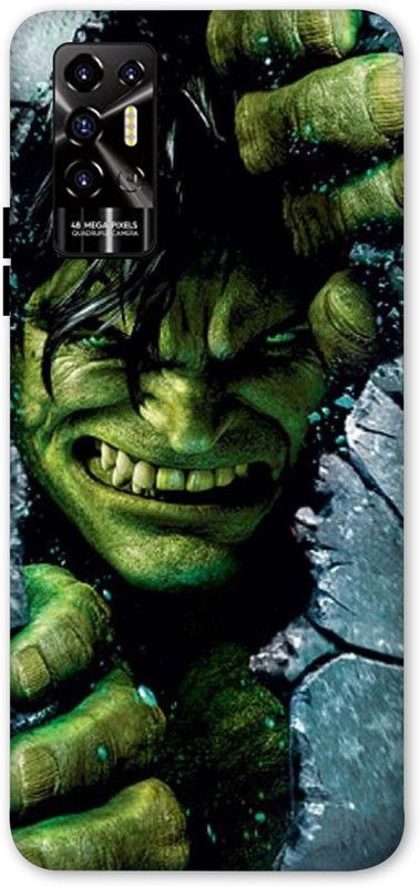 PANCHOLI Back Cover for Tecno Pova 2  (Green, Flexible, Silicon)