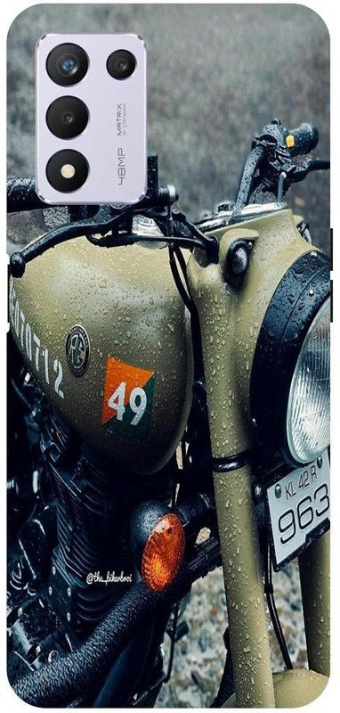 THE NARAYANA COLLECTIONS Back Cover for REALME 9 SE- RMX3461-ROYAL,ENFILED,BIKE,BULLET,RACER  (Multicolor, Hard Case, Pack of: 1)