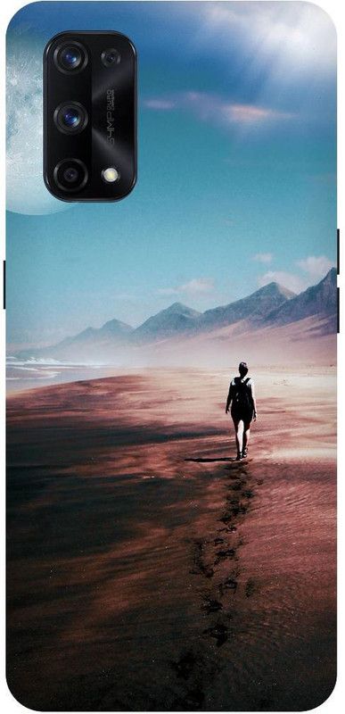 Bluvver Back Cover for Realme X7 Pro, RMX2121, Printed Moon Back Cover  (Multicolor, Hard Case, Pack of: 1)