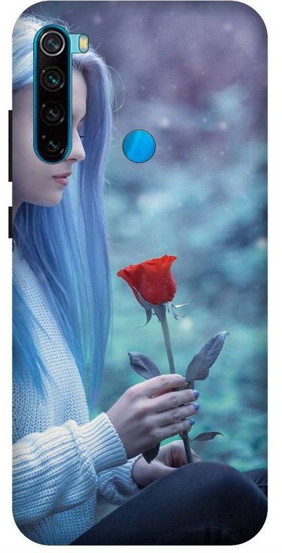 SSMORYA Back Cover for Redmi Note 8 (Girl) Printed Back Cover  (Multicolor, Waterproof, Pack of: 1)