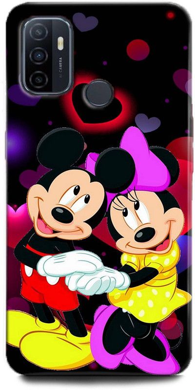 Afterglow Back Cover for Oppo A33 MICKEY MOUSE, MINNIE MOUSE, CARTOON, FUNNY, CUTE, LOVE, DISNEY  (Multicolor, Shock Proof, Pack of: 1)
