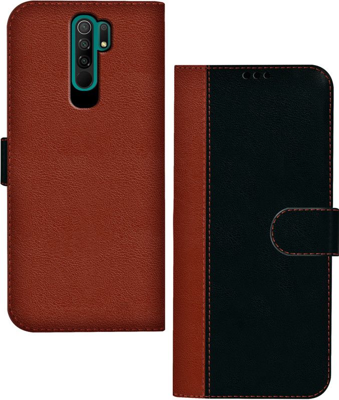 Flipkart SmartBuy Back Cover for Mi Redmi 9 Prime, POCO M2, POCO M2 Reloaded  (Black, Brown, Pack of: 1)