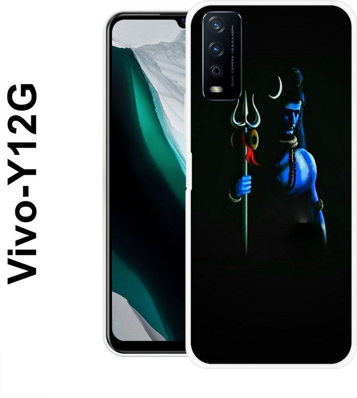 SHIVKUDI Back Cover for Vivo Y12S 2021, Vivo Y20, Vivo Y20i, Vivo Y20G, Vivo Y20A, Vivo Y20T  (Black, Blue, Silicon)