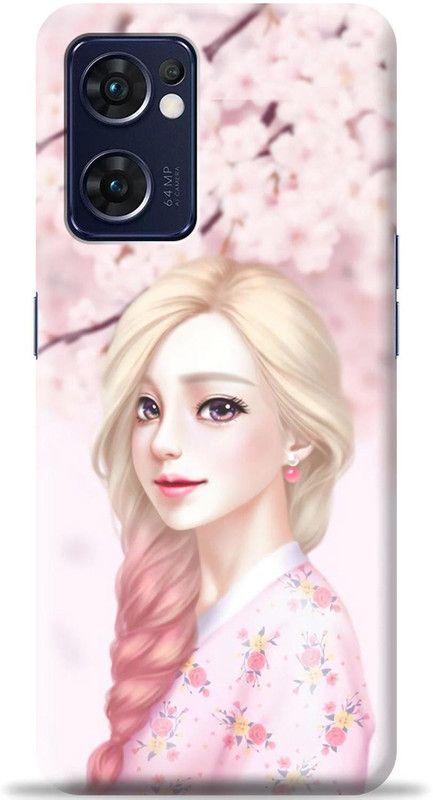 Loffar Back Cover for Oppo Reno7 5G  (Pink, Shock Proof, Pack of: 1)