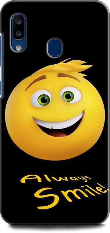Afterglow Back Cover for SAMSUNG Galaxy A20 SMILEY, EMOJI, CUTE, FUNNY, SMILE  (Multicolor, Shock Proof, Pack of: 1)