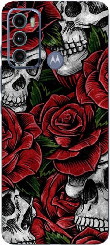 BugguSkin Motorola G40 Fusion, moto g40 fusion Mobile Skin  (Ultra Super Rosses And Skulls Skin With High Matte Finish., Mobile Skin (Back+Side+Camera))