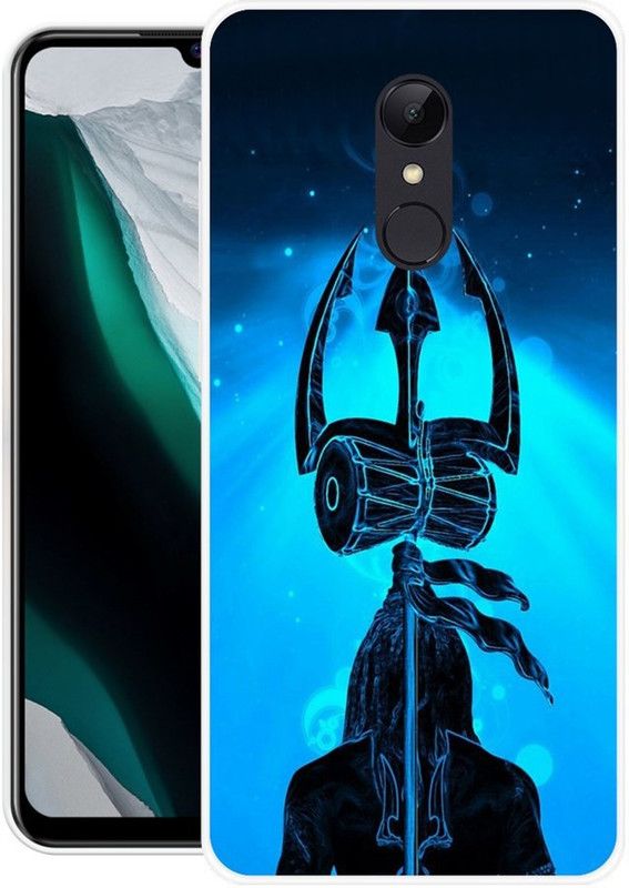 MUSKAY Back Cover for Mi Redmi 5  (Black, Blue, Grip Case, Silicon, Pack of: 1)