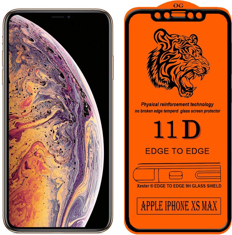 FIVE-O Edge To Edge Tempered Glass for Apple iPhone XS Max  (Pack of 1)