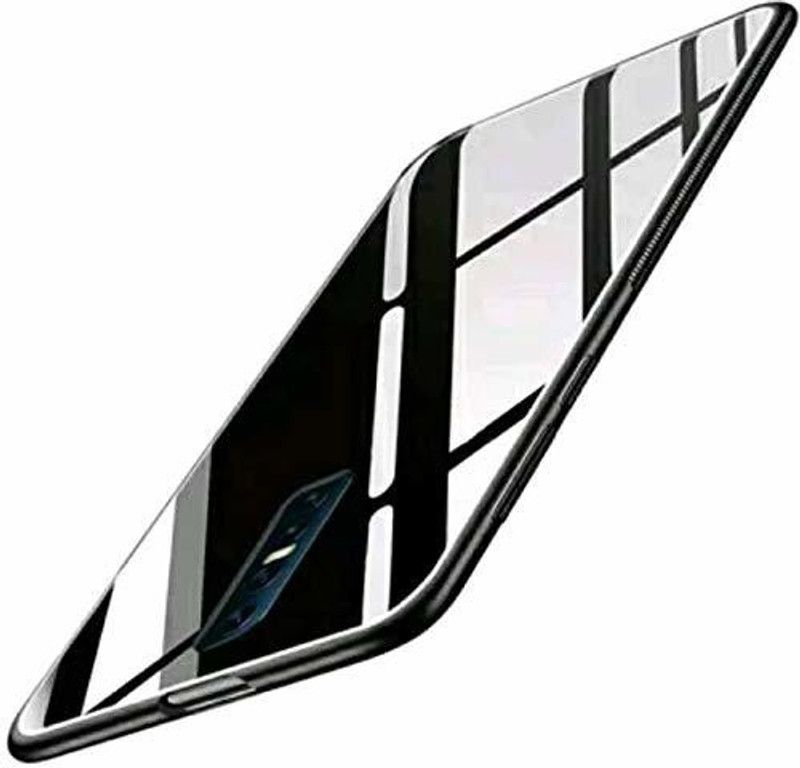 Yebhi Online Back Cover for Vivo V17 Pro |Premium Quality Glass| Stunning Look| Slim Fit  (Black, Grip Case, Pack of: 1)