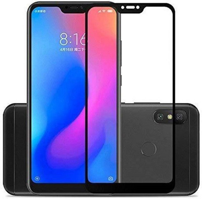 HOBBYTRONICS Edge To Edge Tempered Glass for Mi Redmi 6 pro  (Pack of 1)