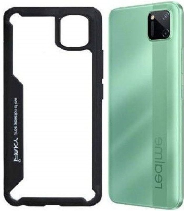 Chemforce Back Cover for OPPO A15  (Transparent, Black, Pack of: 1)