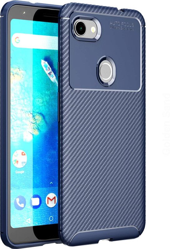 Golden Sand Back Cover for Google Pixel 3A XL  (Blue, Shock Proof, Pack of: 1)