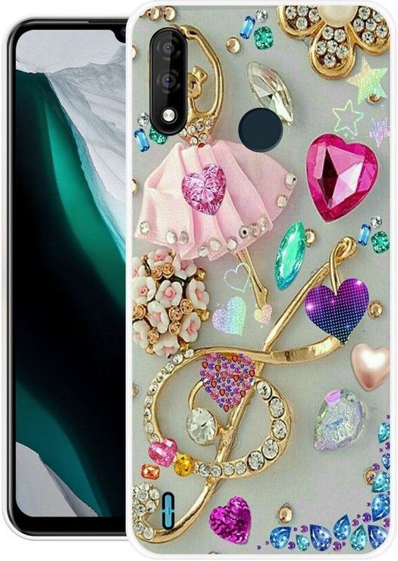 Looy Back Cover for Itel A47  (Grey, Flexible, Silicon, Pack of: 1)
