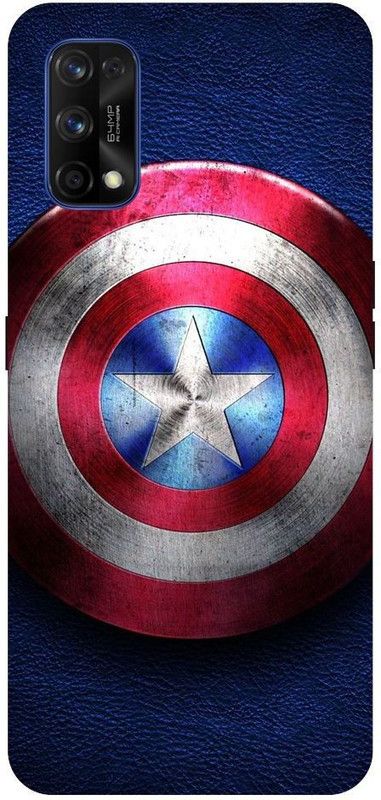 URCHIN Back Cover for Realme 7 Captain America, Superhero, Avengers, End Game, Marval, Comic, Shield, Cute, Chibbi  (Multicolor, Shock Proof, Pack of: 1)