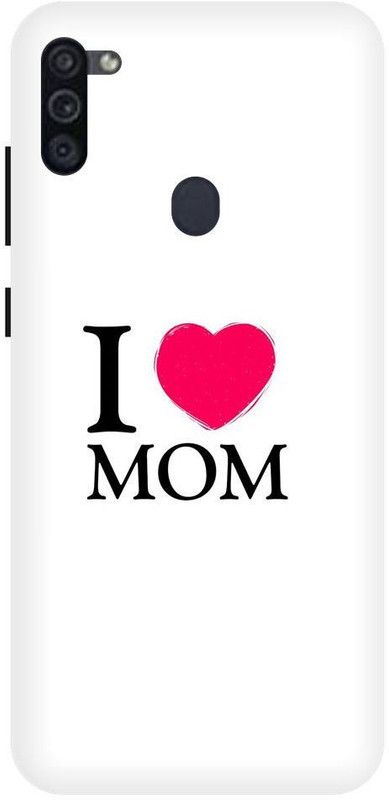 URCHIN Back Cover for Samsung M11 Mom, I love mom, I love mom dad, love  (Multicolor, Shock Proof, Pack of: 1)