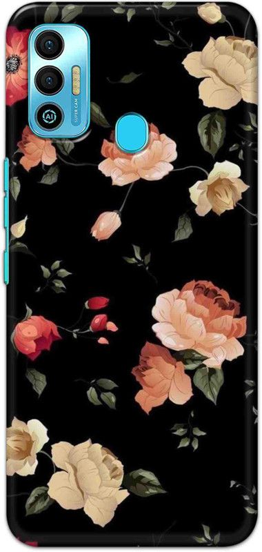 NDCOM Back Cover for Tecno Spark 7T Flowers Froral Printed  (Multicolor, Hard Case, Pack of: 1)