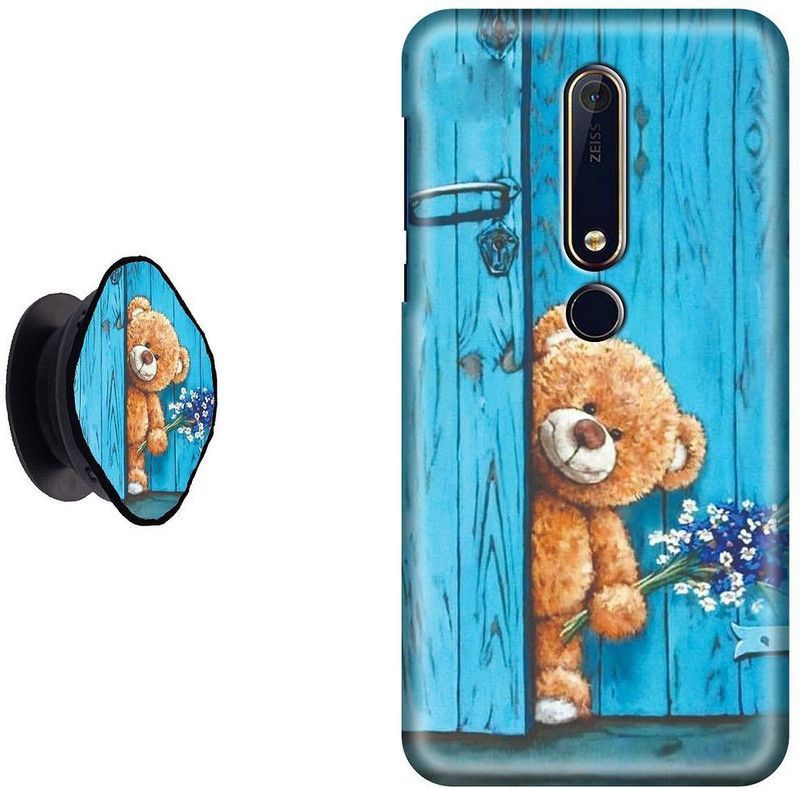 SPBR Back Cover for Nokia 6.1  (Blue, Brown, Cases with Holder)