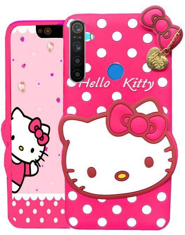 DROOM Back Cover for REALME 5 PRO  (Pink, Grip Case, Pack of: 1)